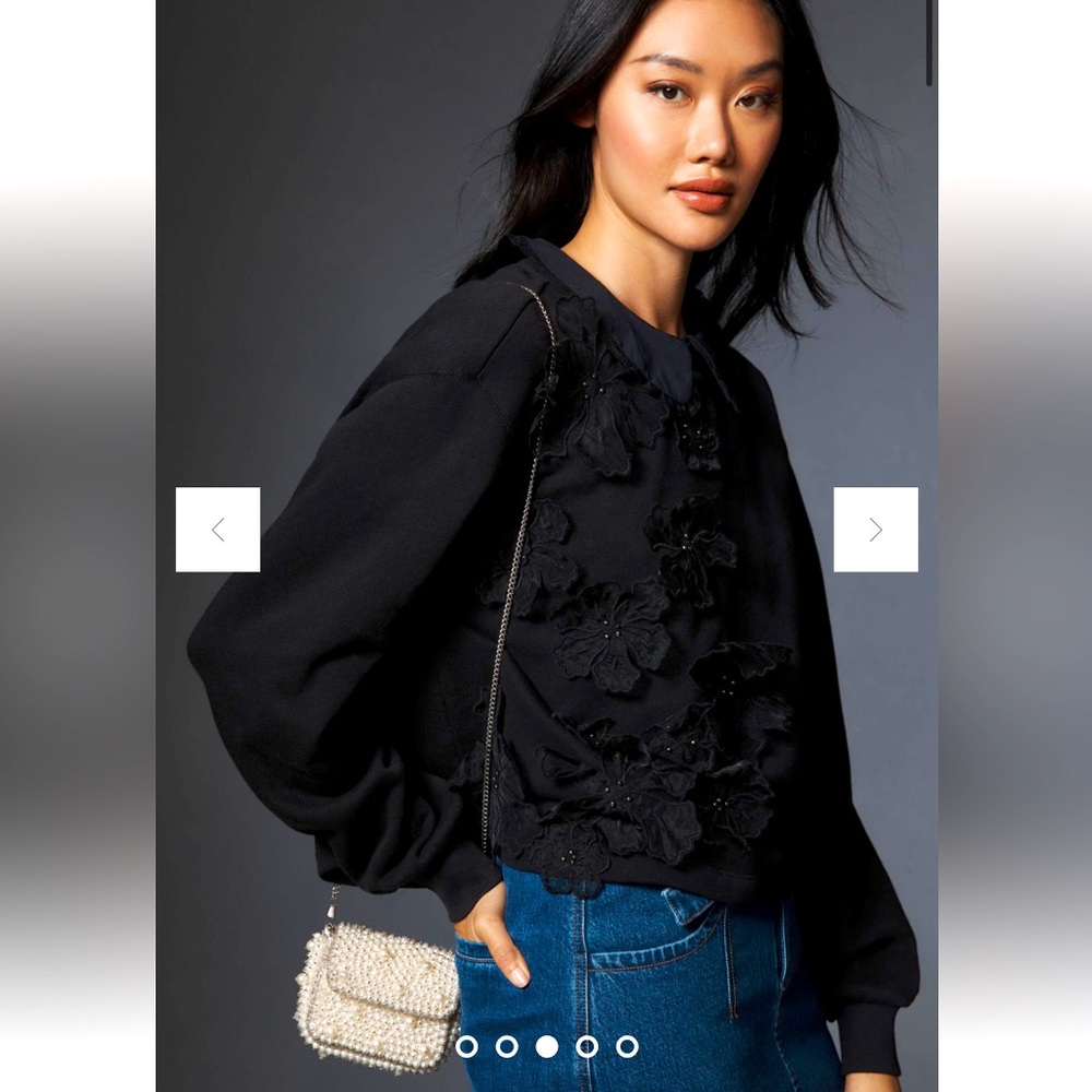 Anthropologie Mini Pearl Clutch
